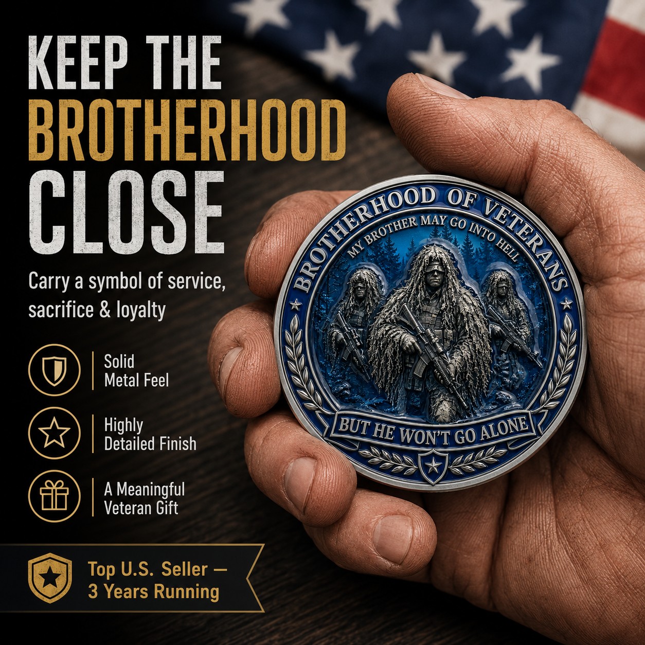 Brotherhood of Veterans Coin