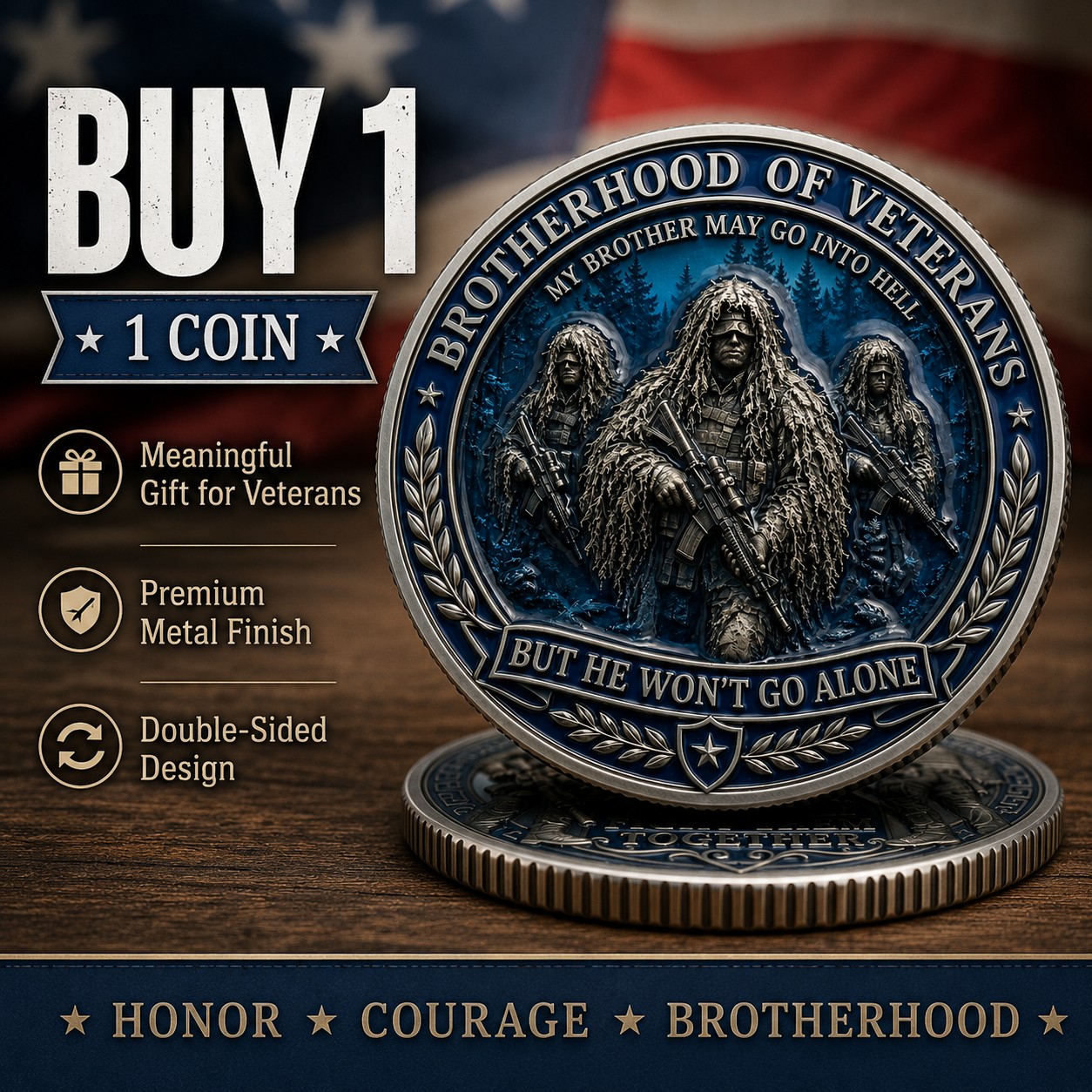 Brotherhood of Veterans Coin