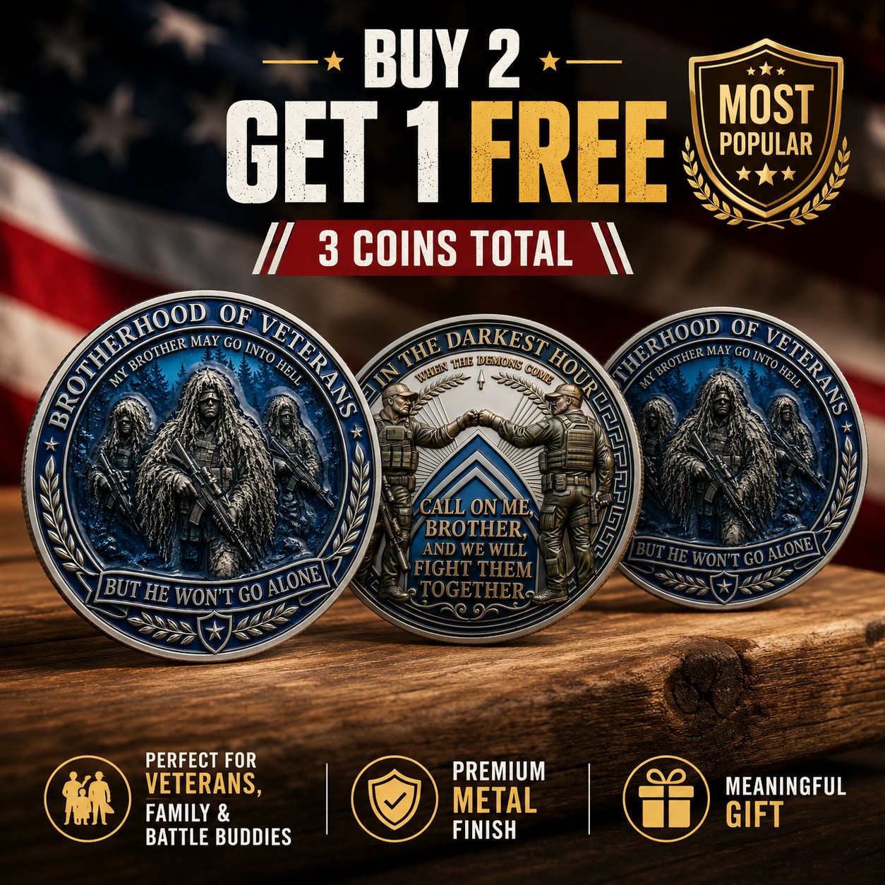 Brotherhood of Veterans Coin
