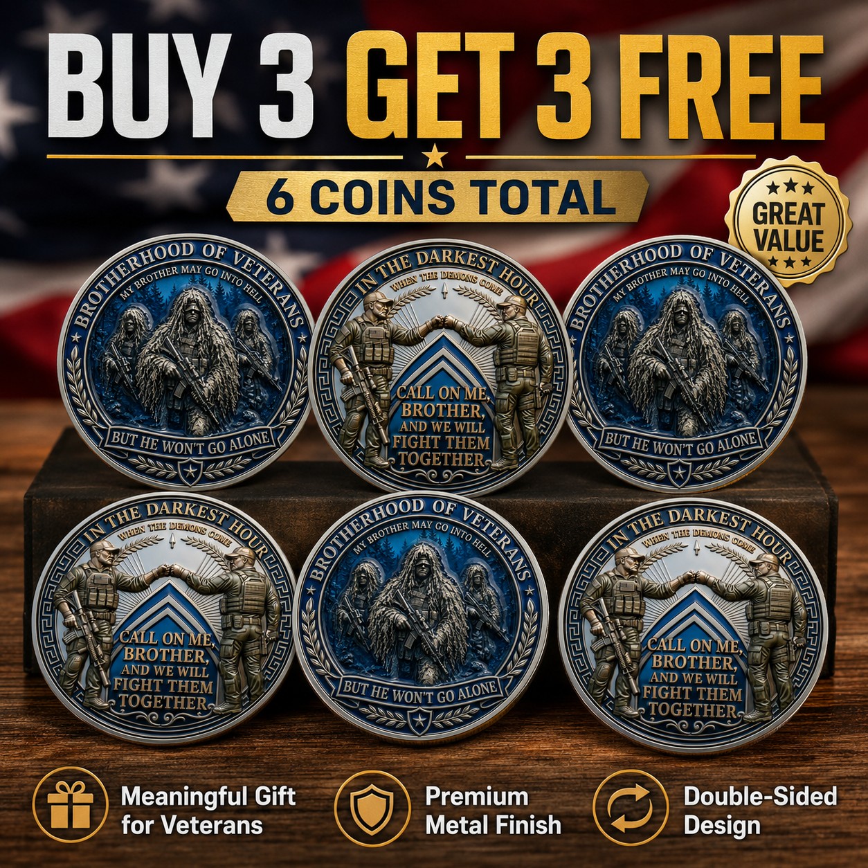 Brotherhood of Veterans Coin