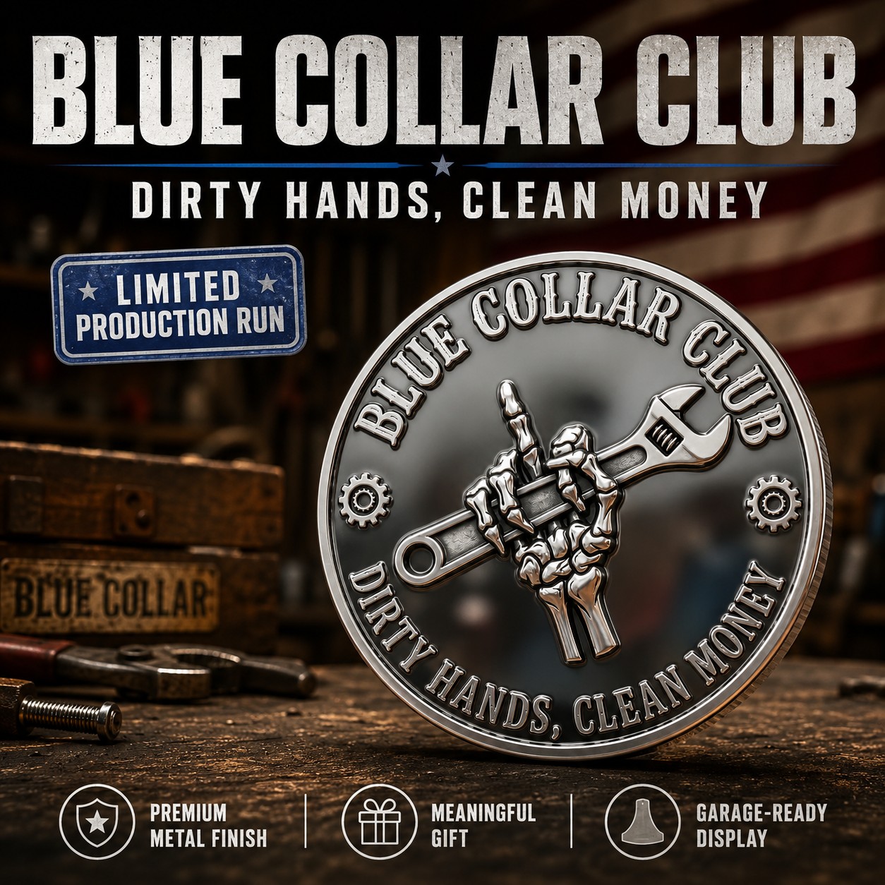 Blue Collar Club Challenge Coin