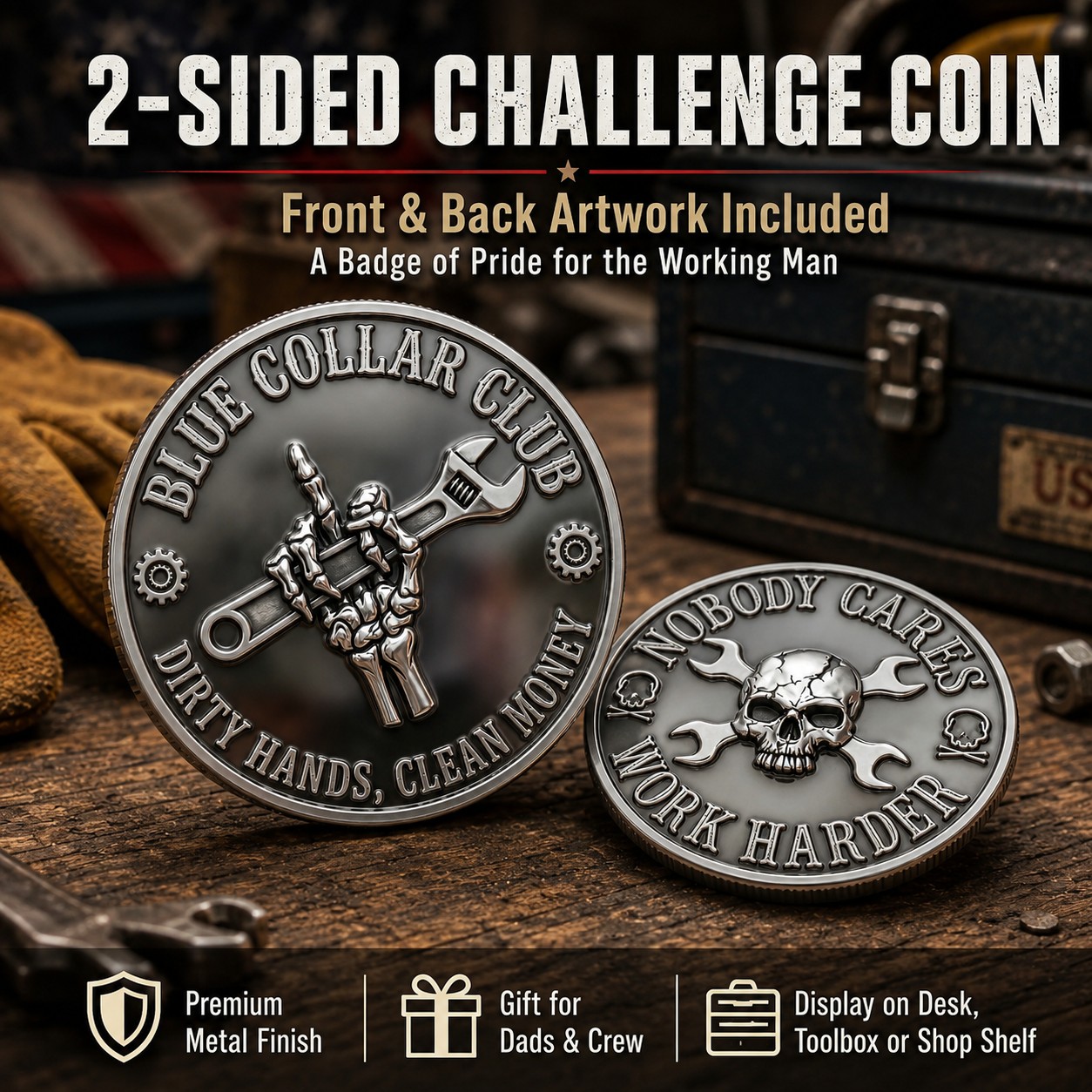 Blue Collar Club Challenge Coin