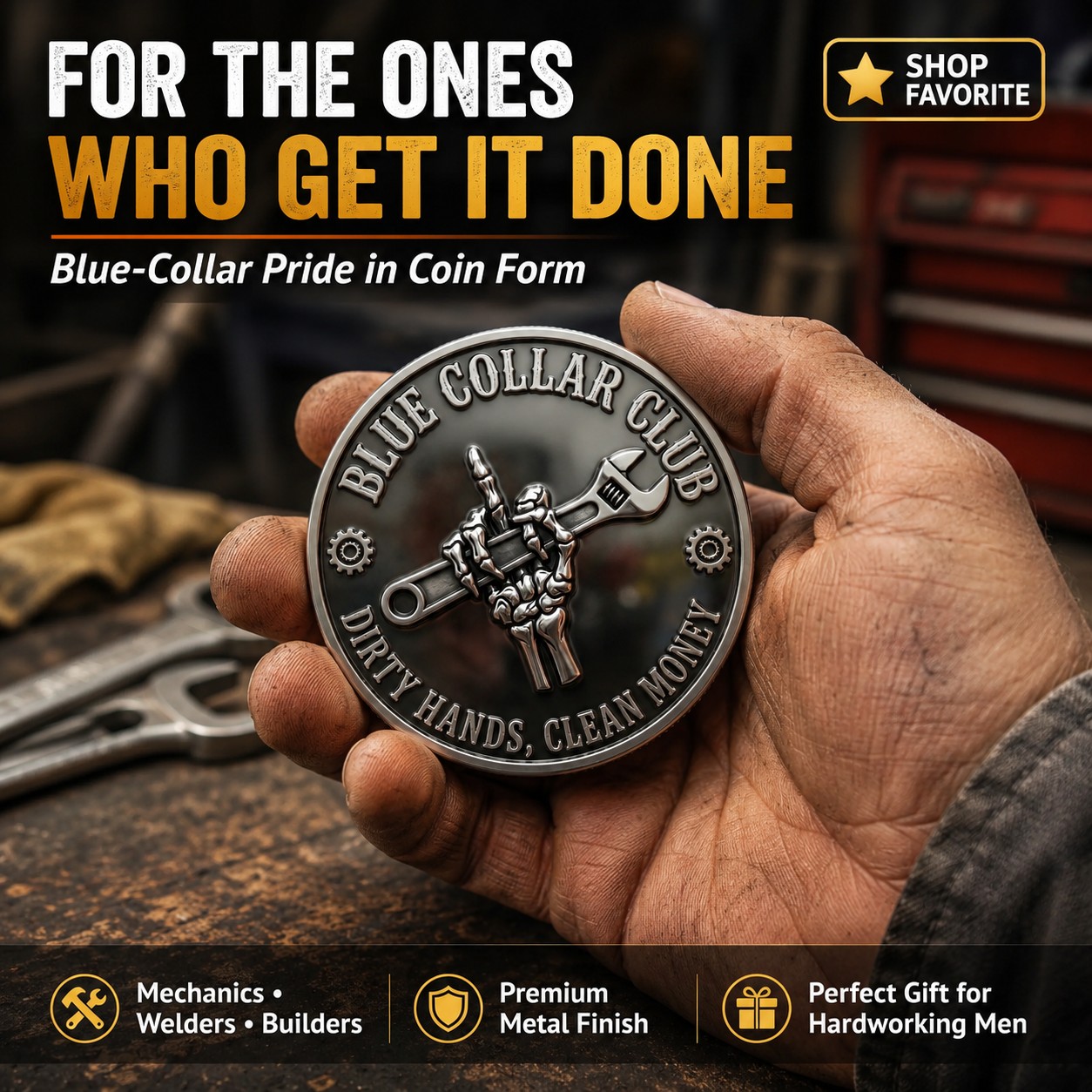 Blue Collar Club Challenge Coin