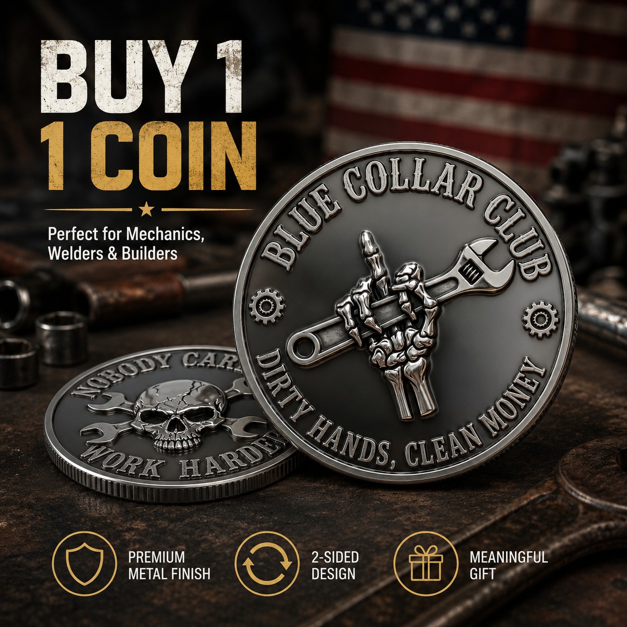 Blue Collar Club Challenge Coin