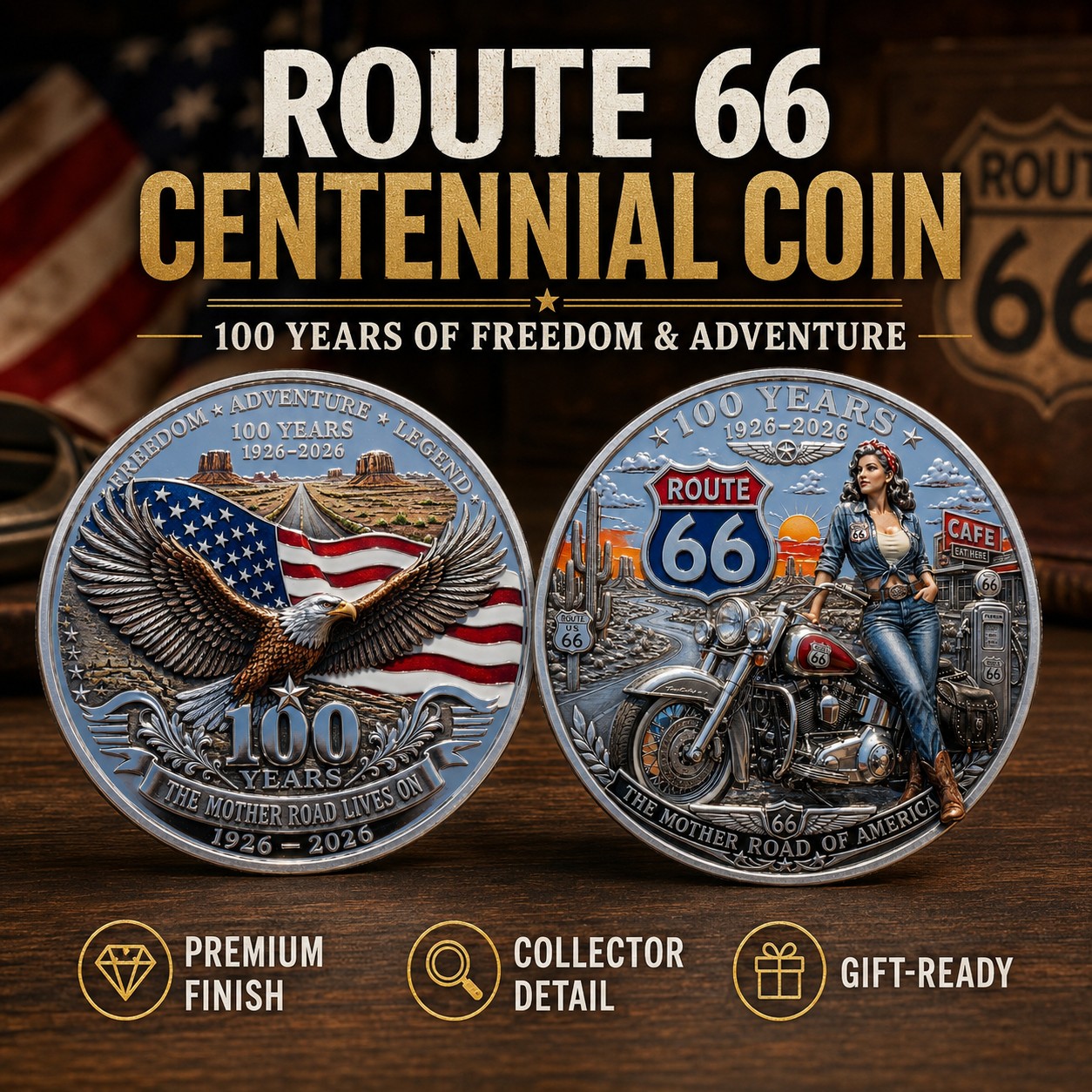 Route 66 100th Anniversary Coin