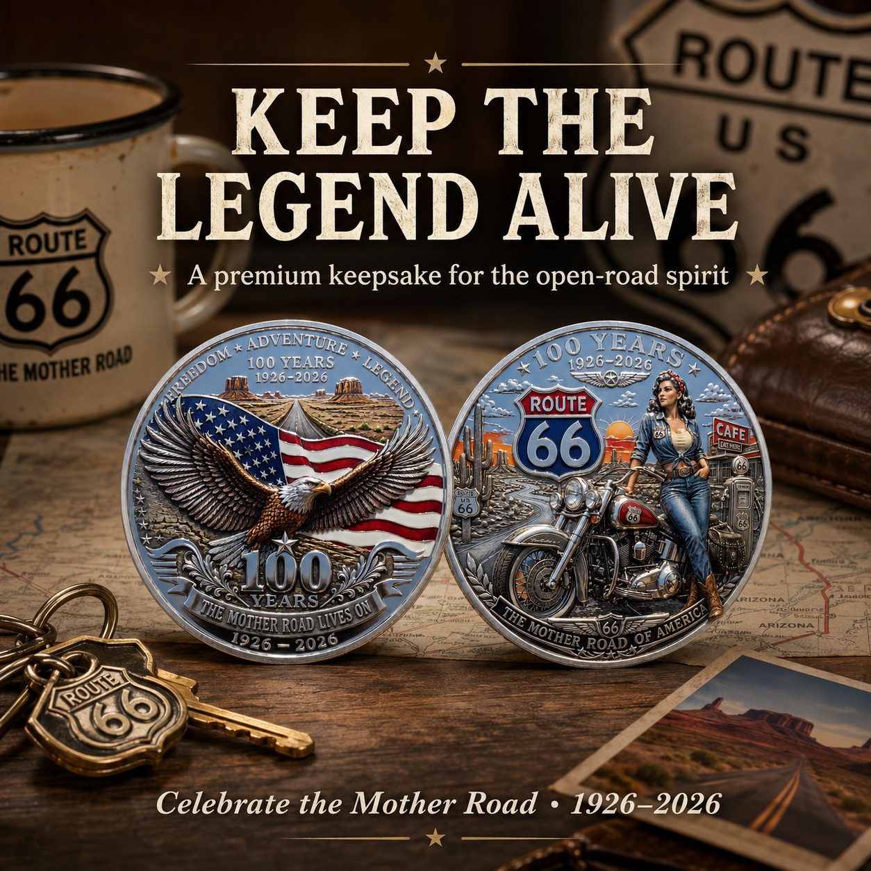 Route 66 100th Anniversary Coin