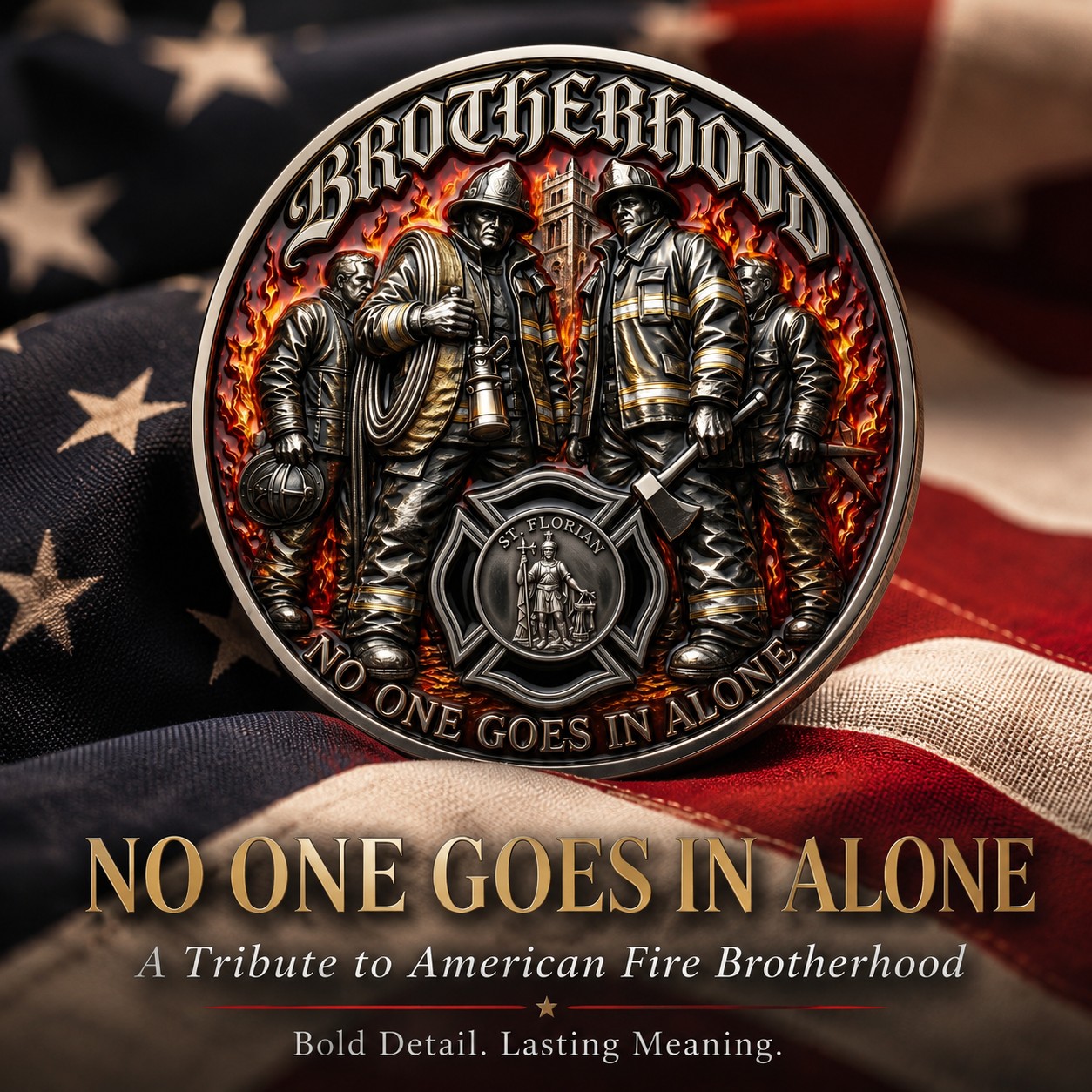 Brotherhood Firefighter Challenge Coin
