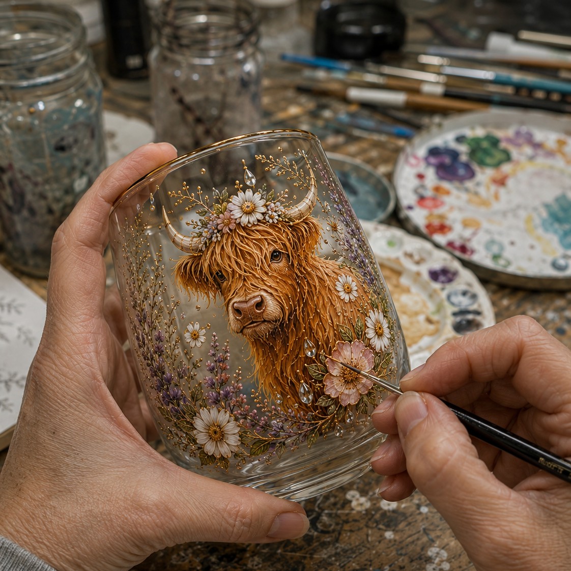 Handmade Highland Beauty Glass