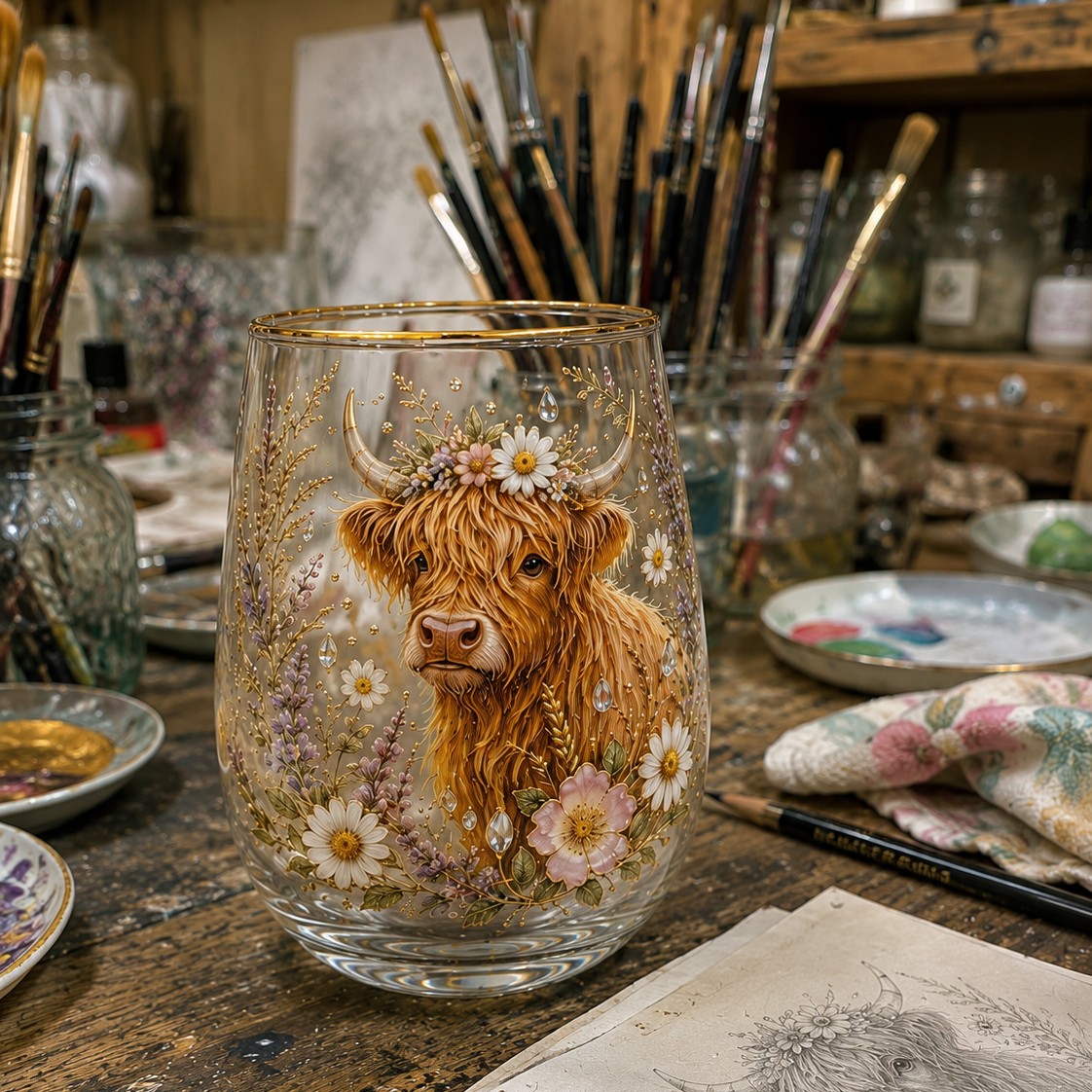 Handmade Highland Beauty Glass