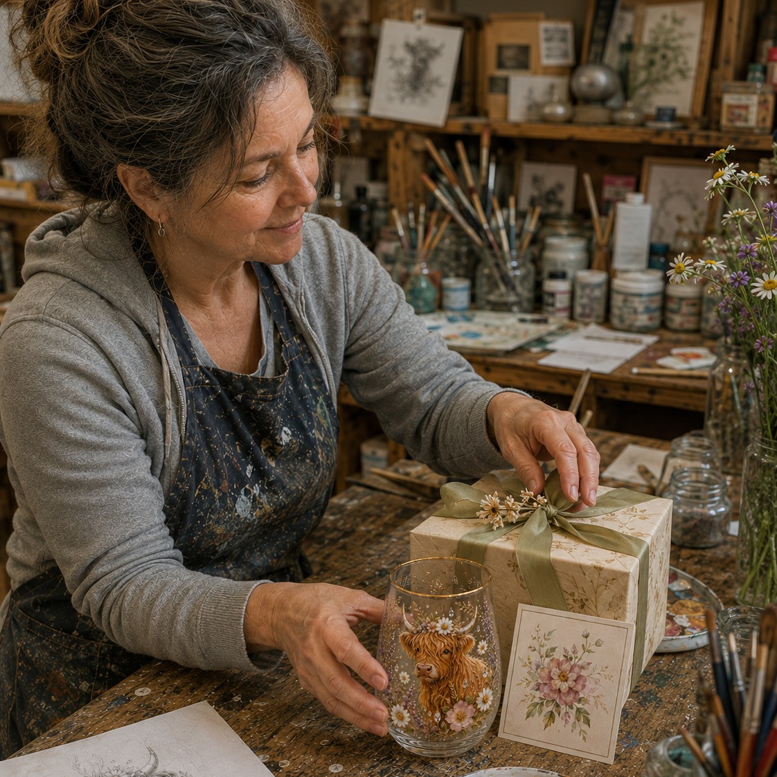 Handmade Highland Beauty Glass