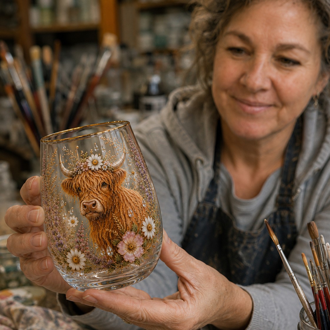 Handmade Highland Beauty Glass