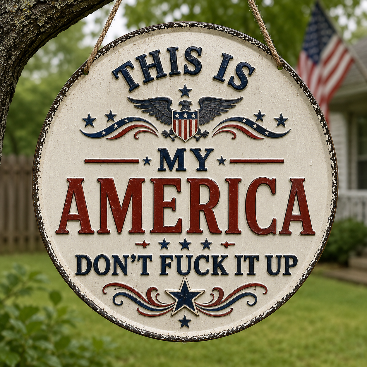This Is My America Door Sign
