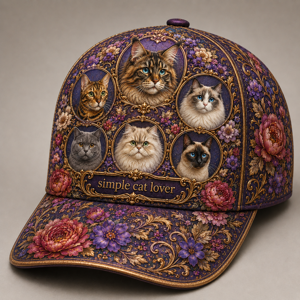 Simple Dog Lover & Simple Cat Lover Caps