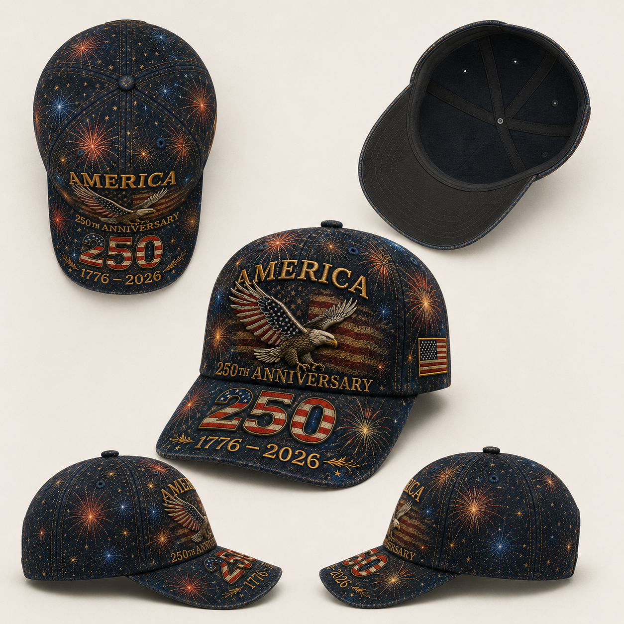 Flash Sale 49% OFF - America 250th Anniversary Eagle Cap