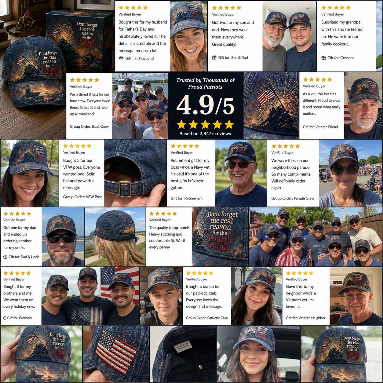 Flash Sale 49% OFF - Real Reason for the Fourth of July Cap