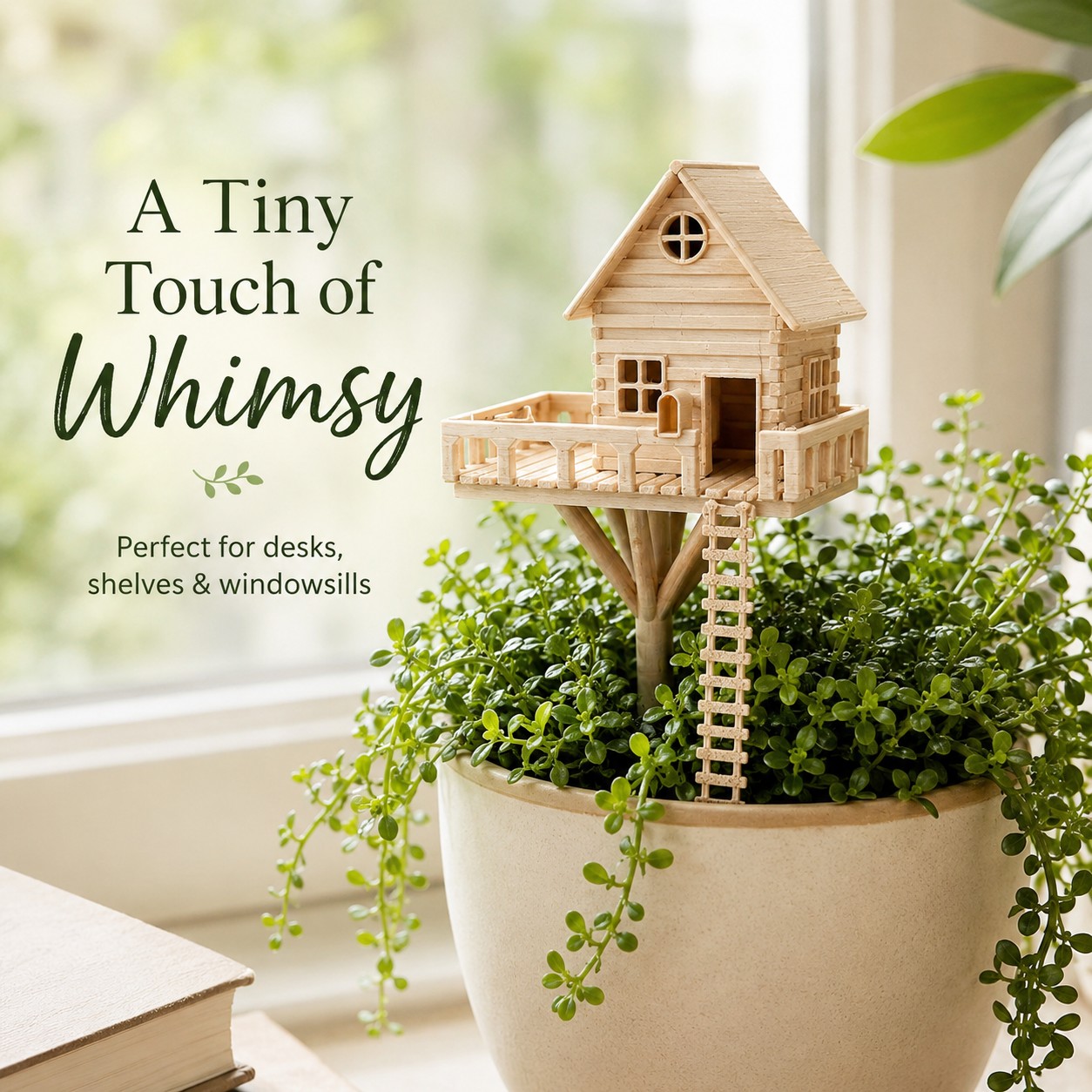 Mini Treehouse Planter Decoration