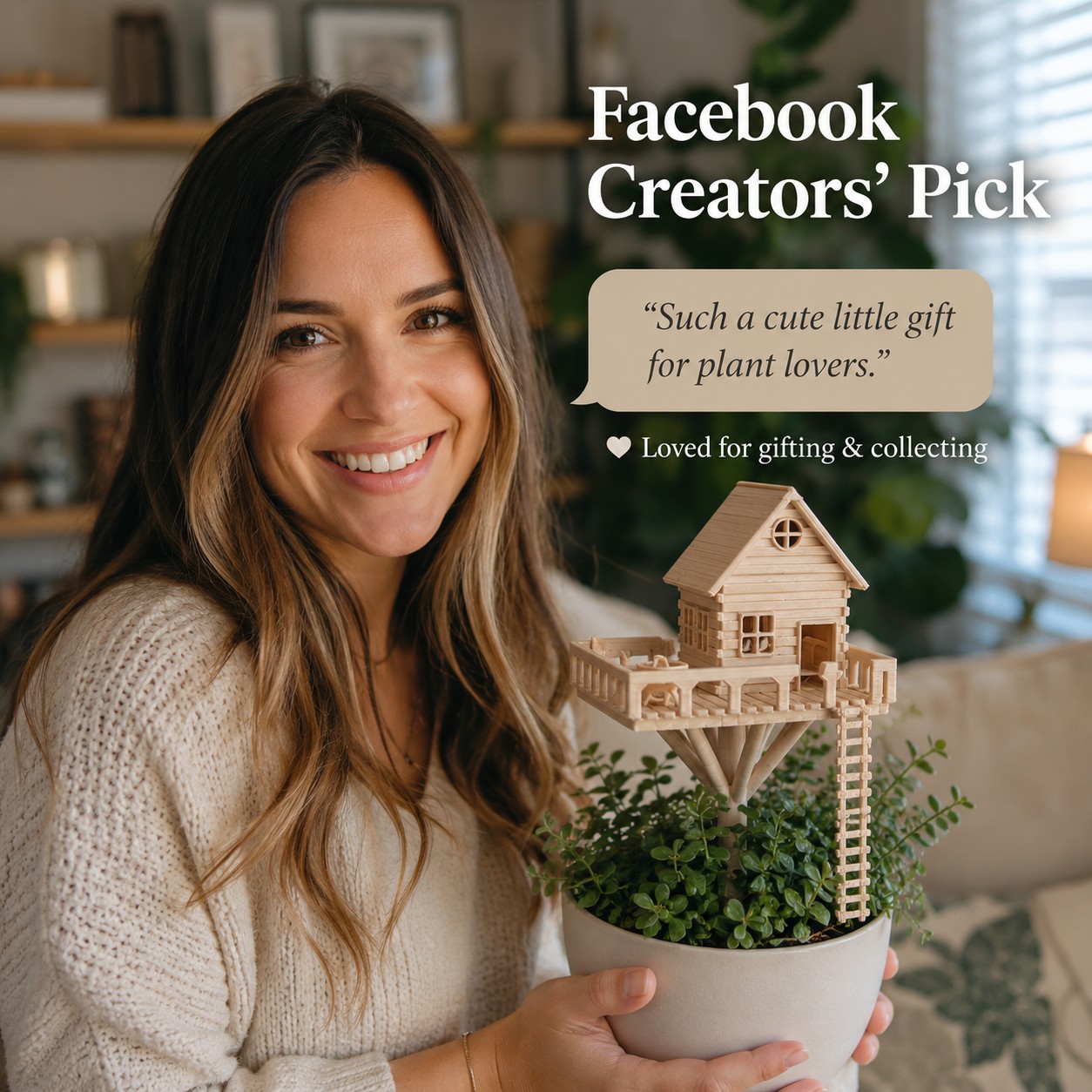 Mini Treehouse Planter Decoration