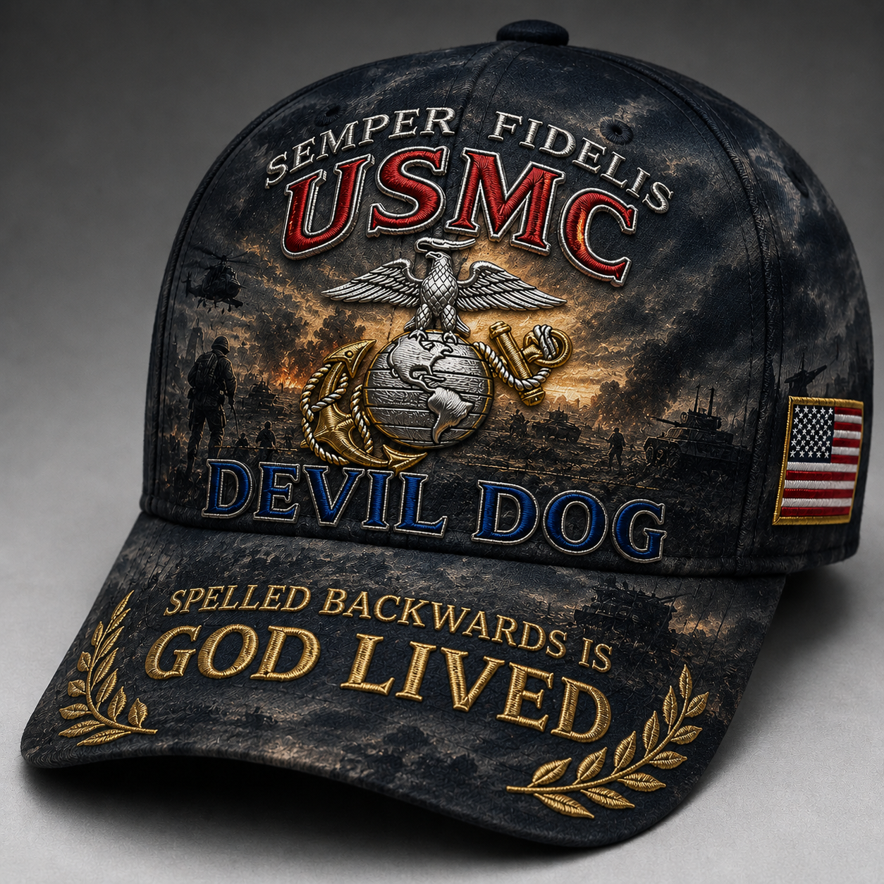 USMC Devil Dog Faith Cap
