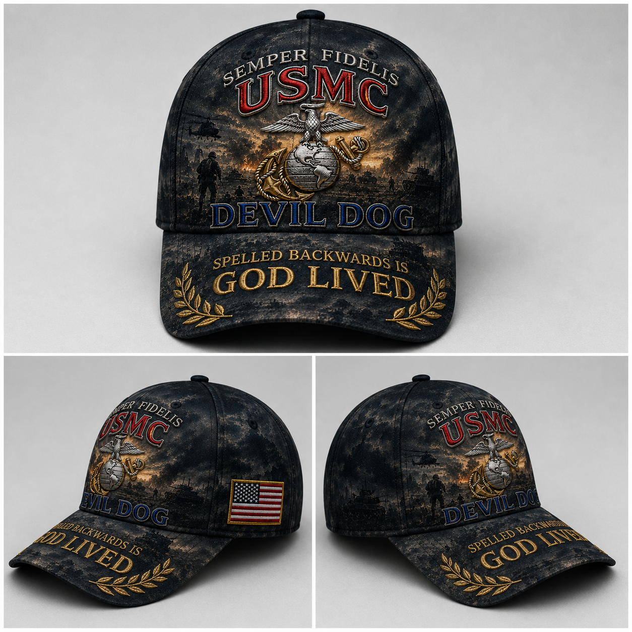 USMC Devil Dog Faith Cap