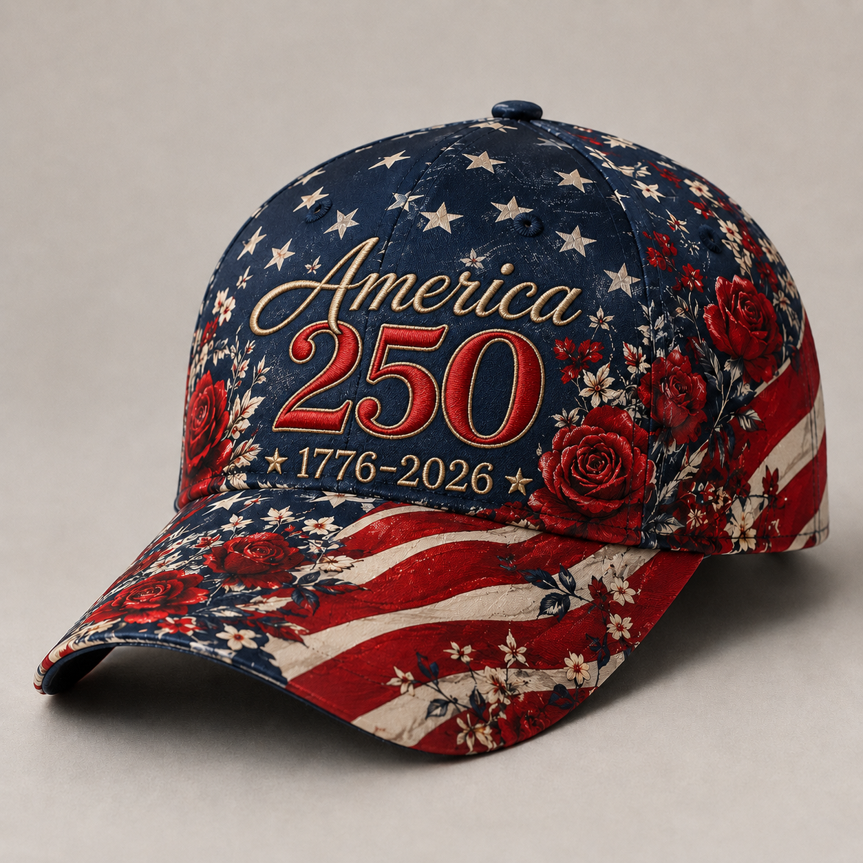 America 250 Floral Heritage Cap