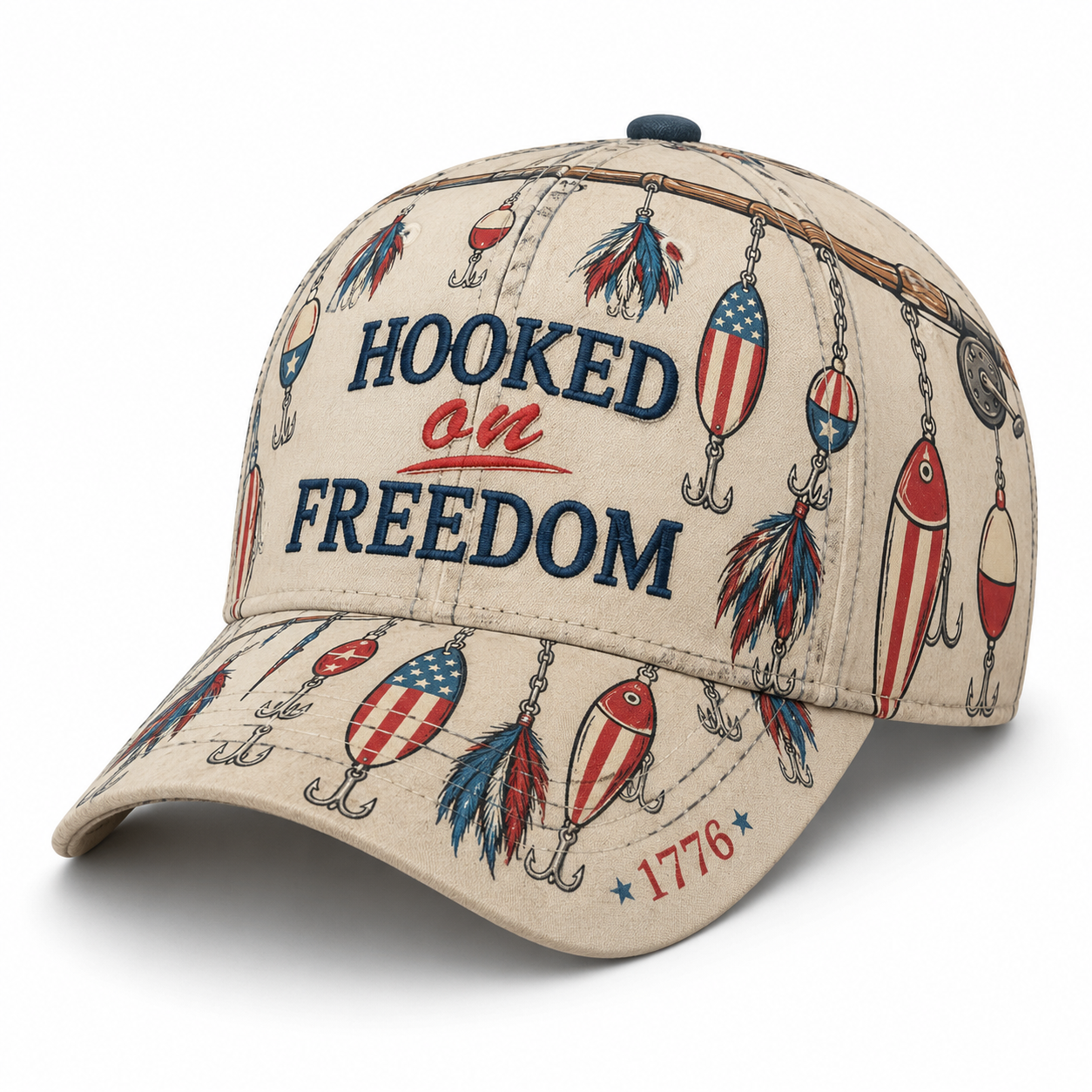 Hooked on Freedom Fishing Hat