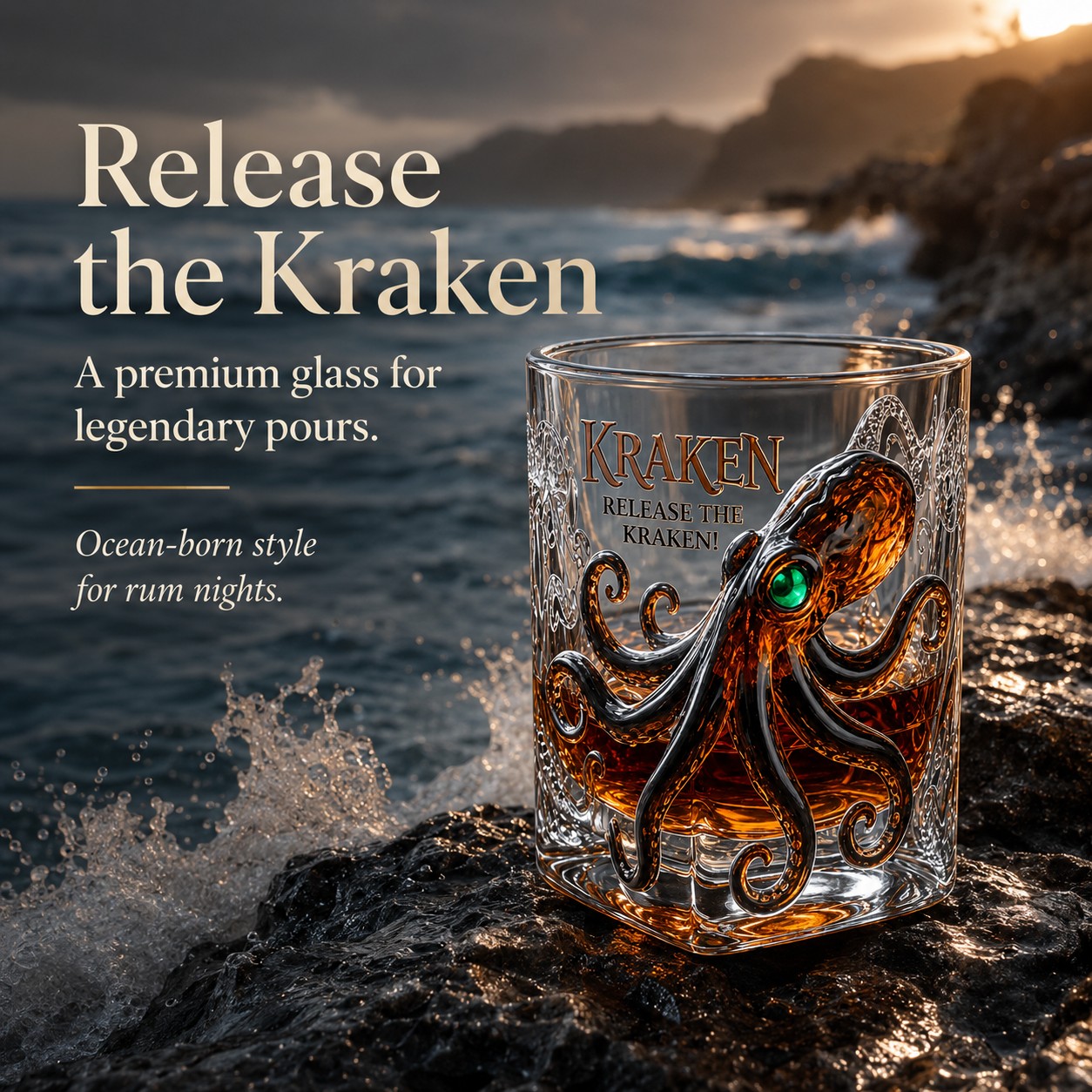 Release the Kraken Glass