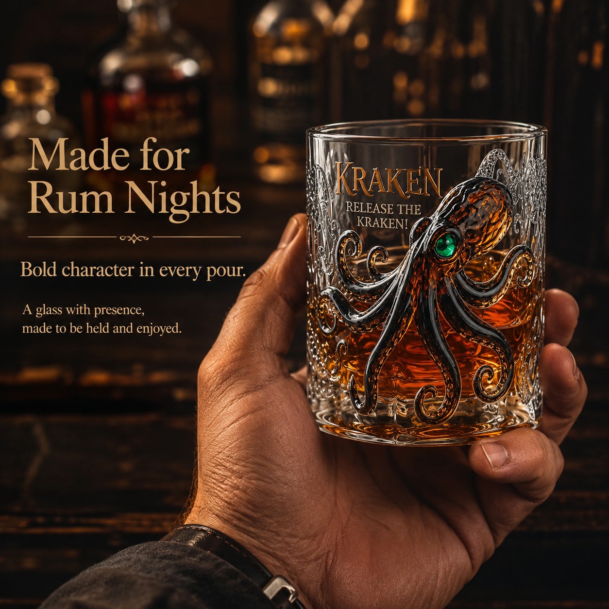 Release the Kraken Glass