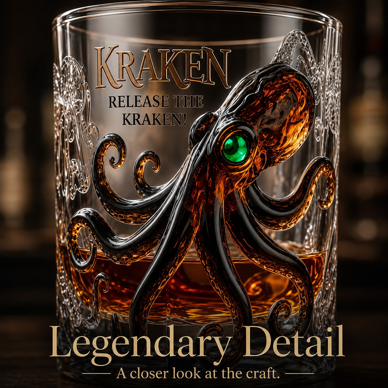 Release the Kraken Glass