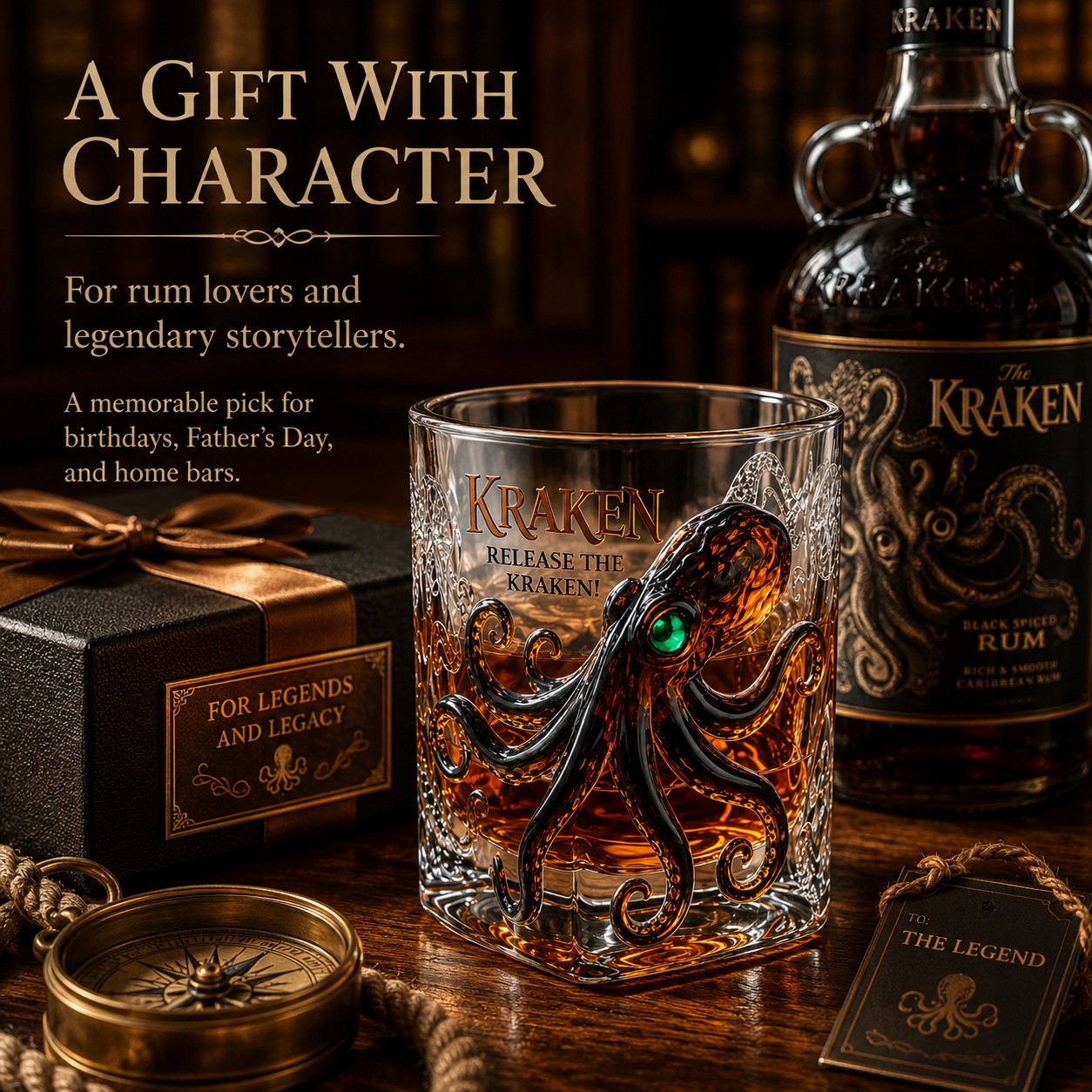 Release the Kraken Glass
