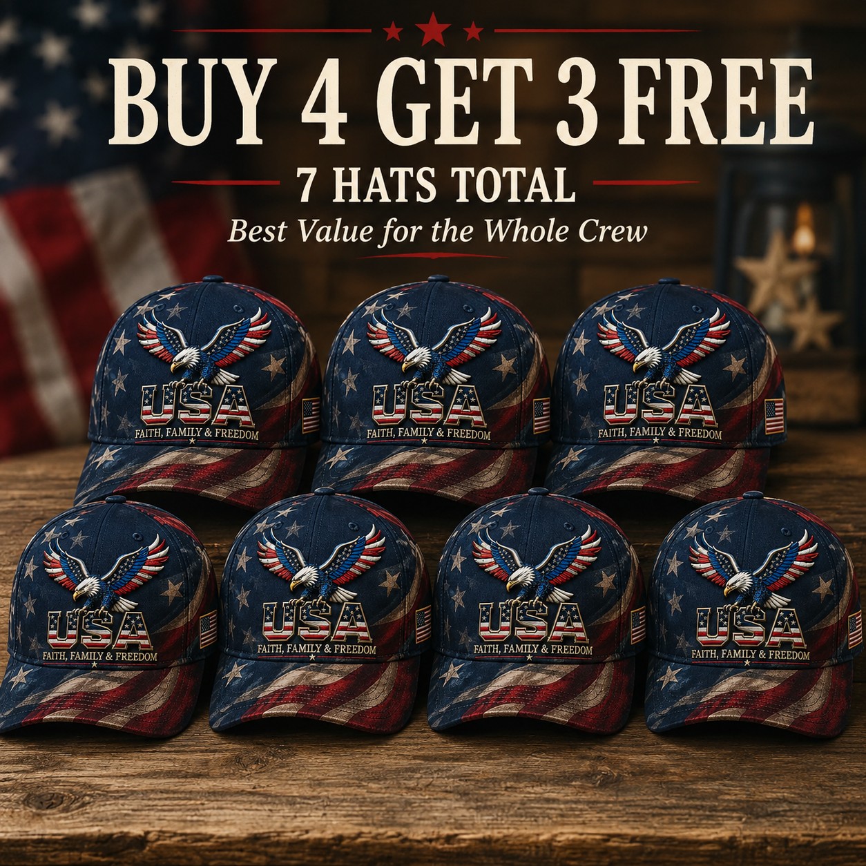 USA Faith, Family & Freedom Cap