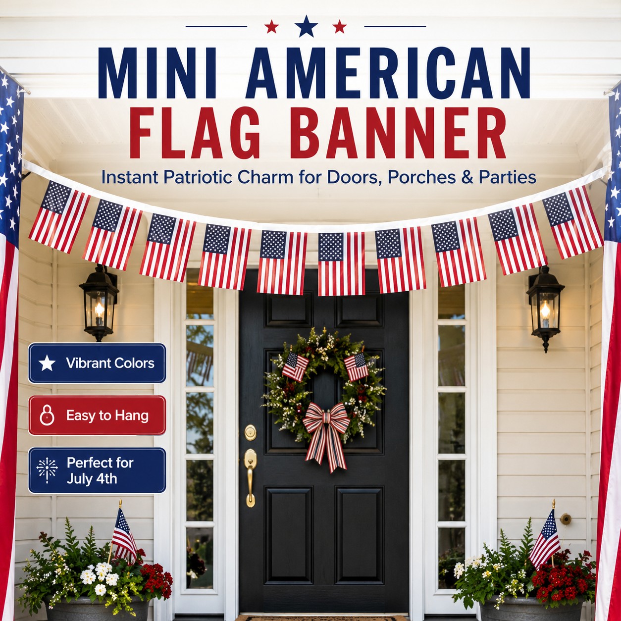 Small American Flag Bunting