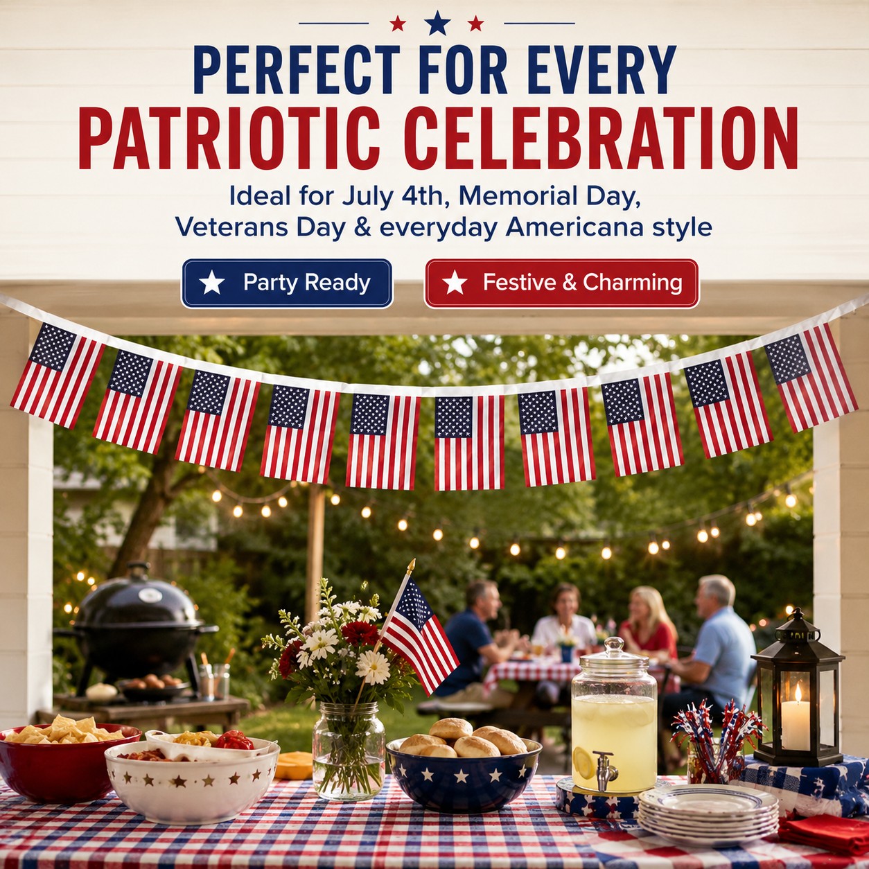 Small American Flag Bunting