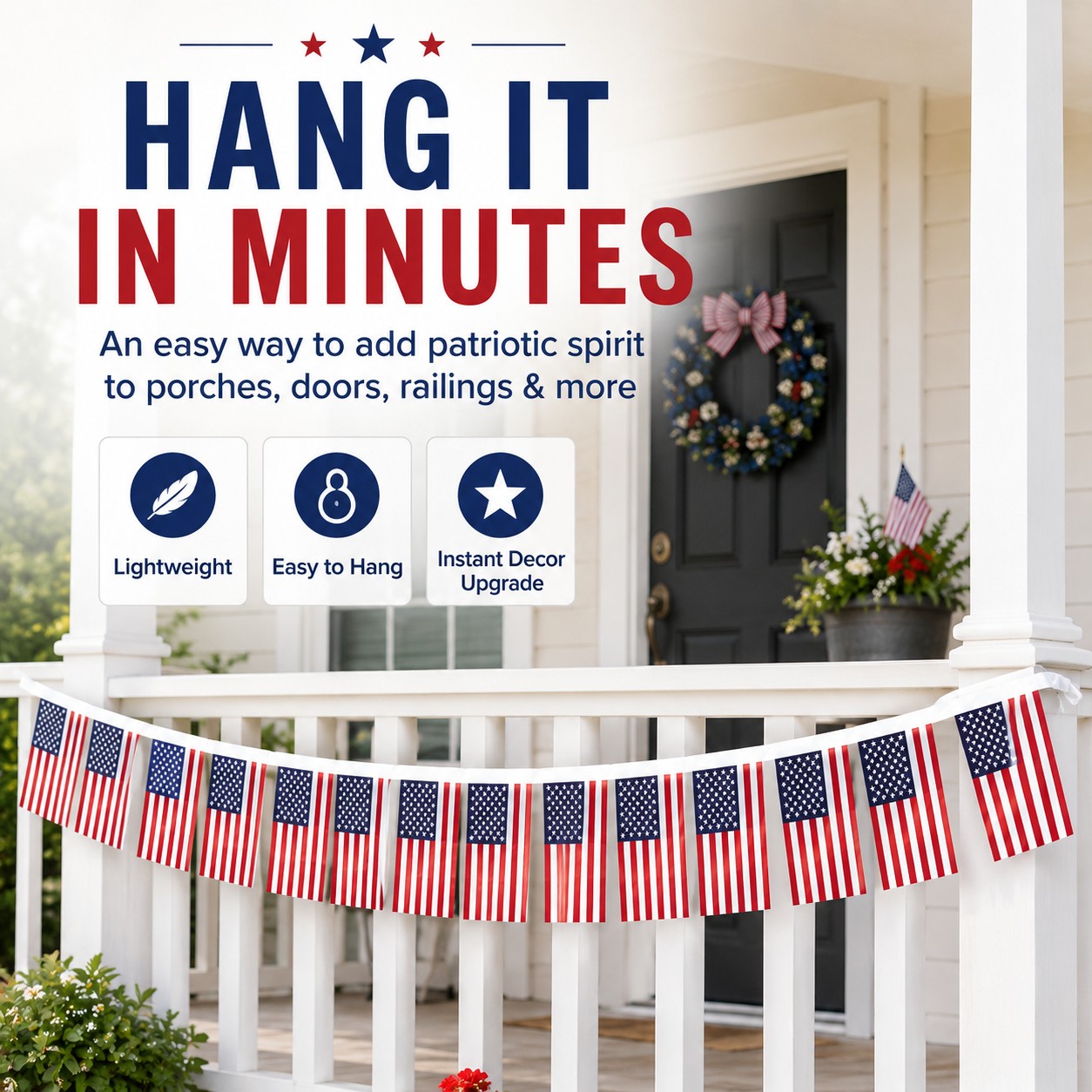 Small American Flag Bunting