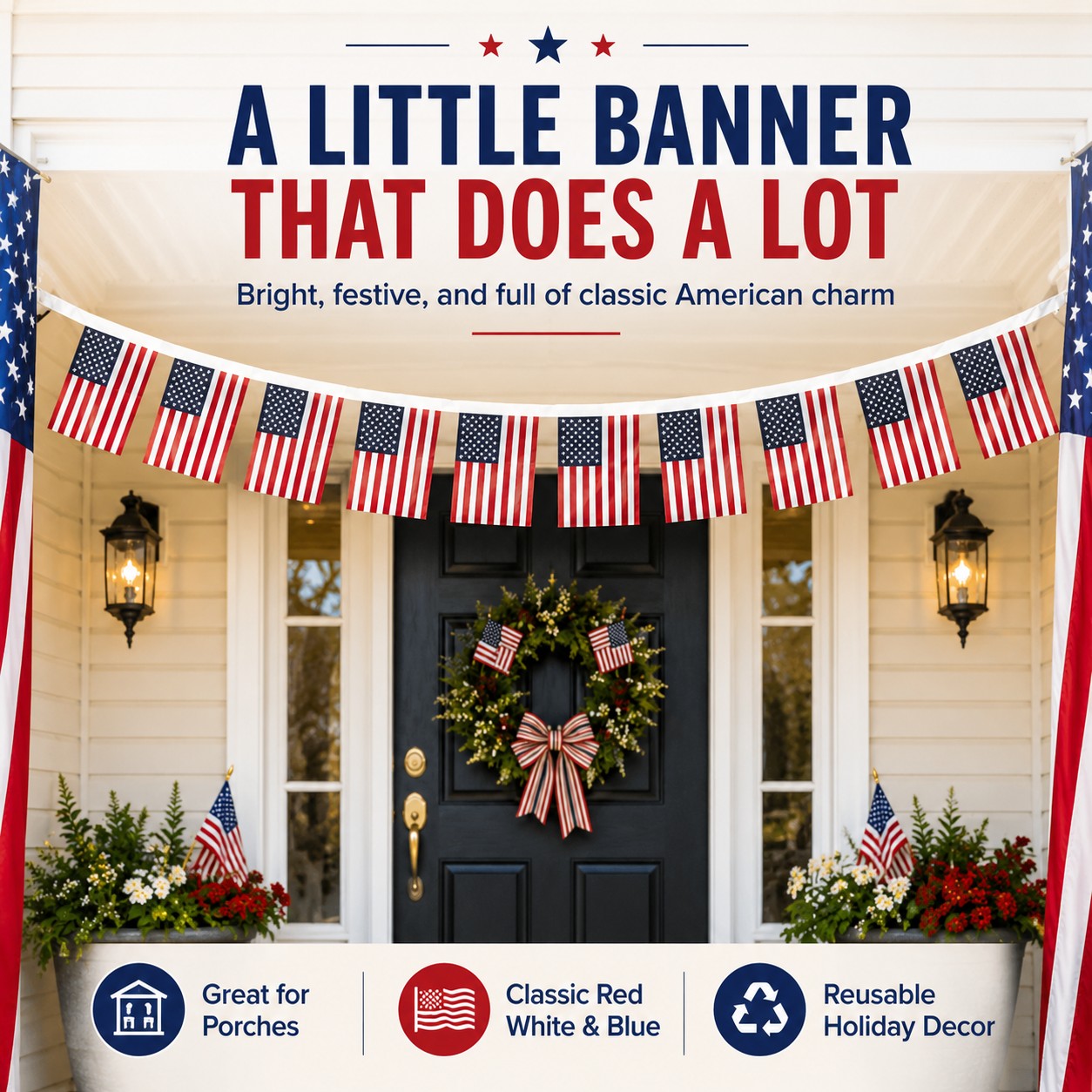 Small American Flag Bunting