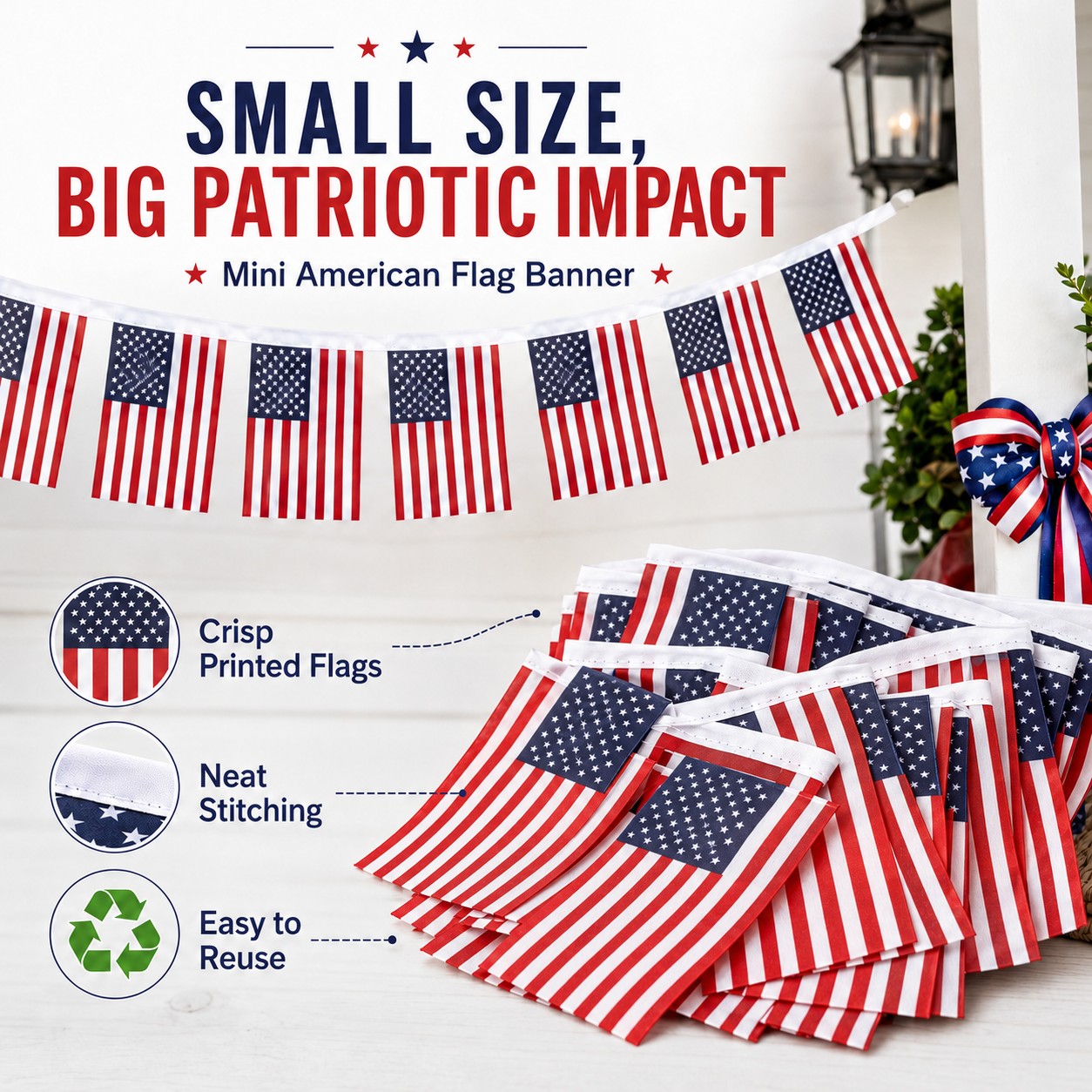 Small American Flag Bunting