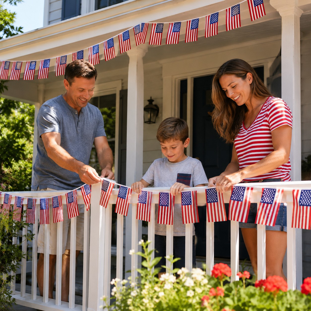 Small American Flag Bunting