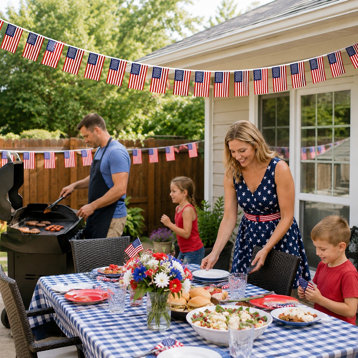 Small American Flag Bunting