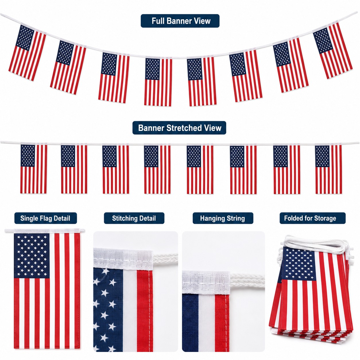 Small American Flag Bunting