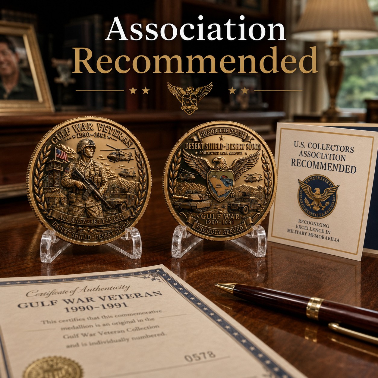 🔥LAST DAY 49 % OFF - Gulf War Veteran Commemorative Coin