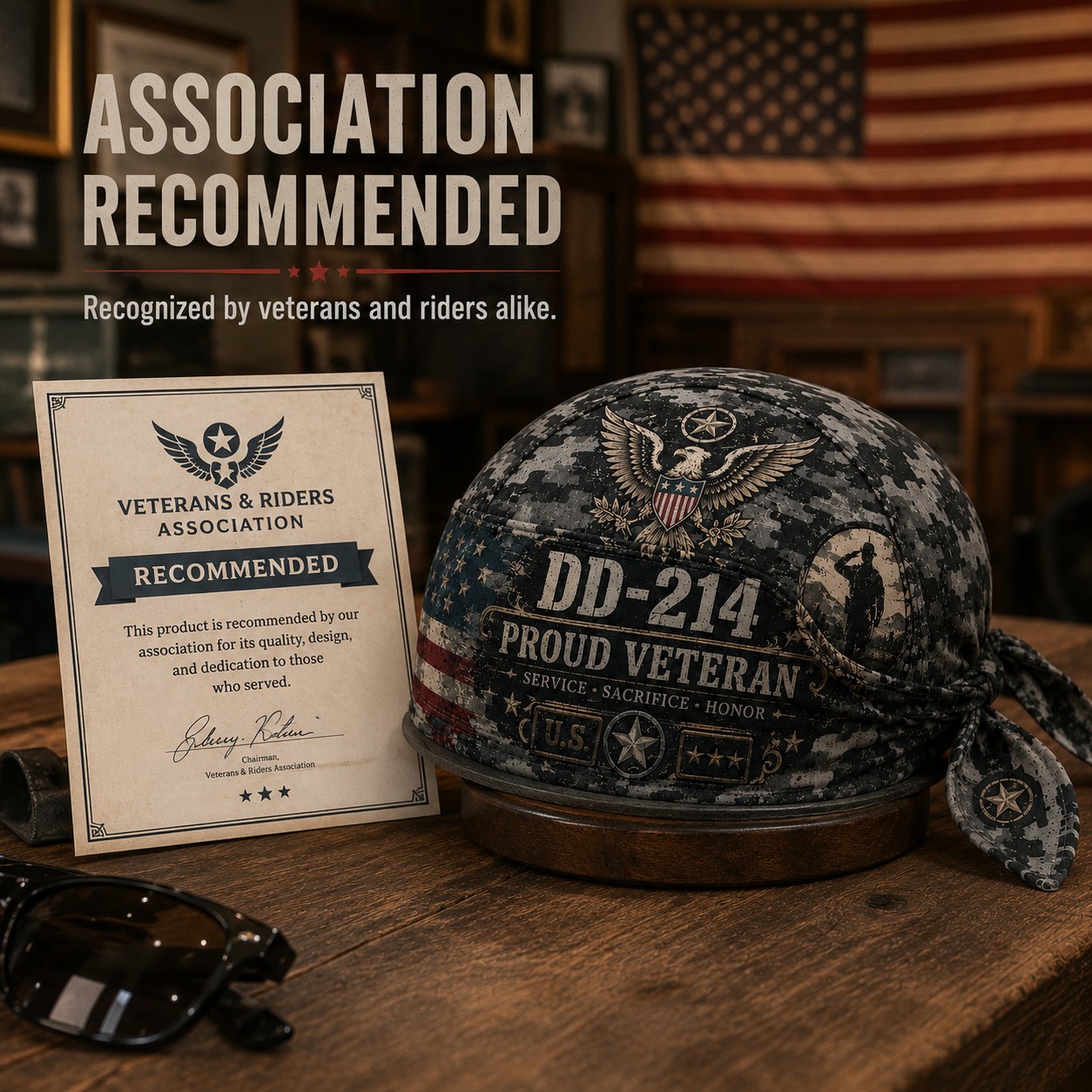 ⚡️Flash Sale 49% OFF - DD-214 Proud Veteran Riding Headwrap Cap