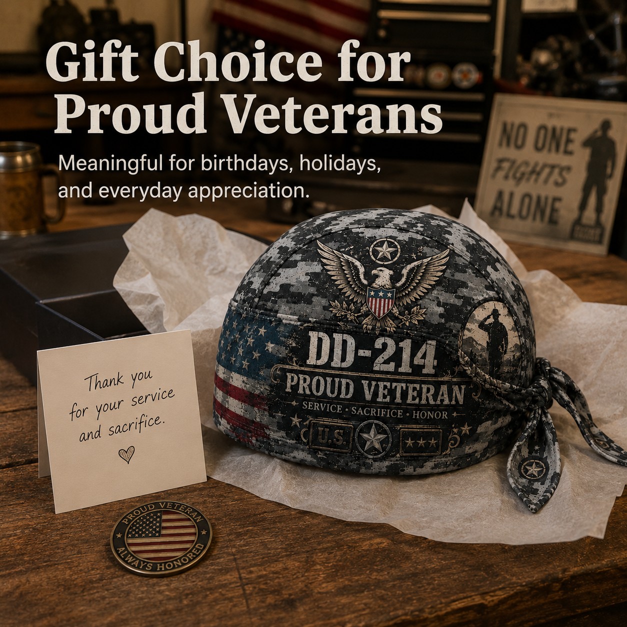 ⚡️Flash Sale 49% OFF - DD-214 Proud Veteran Riding Headwrap Cap