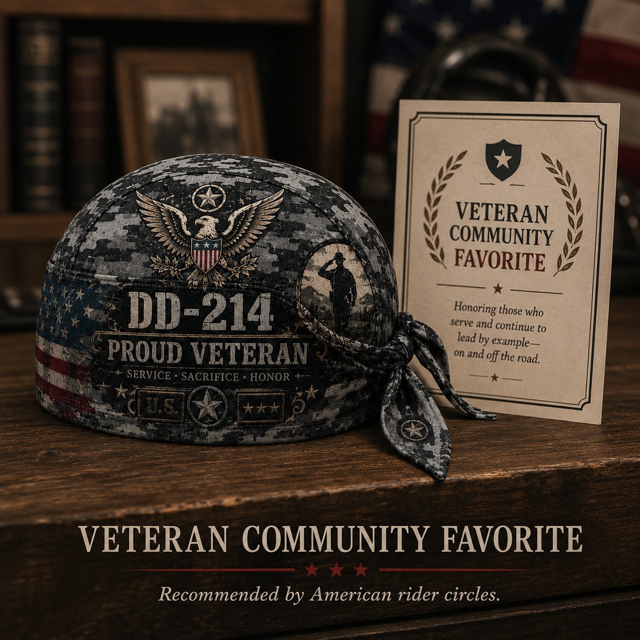 ⚡️Flash Sale 49% OFF - DD-214 Proud Veteran Riding Headwrap Cap