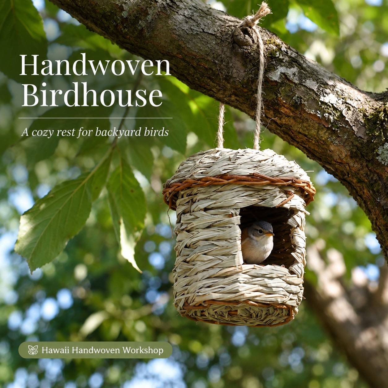 Handwoven Birdhouse