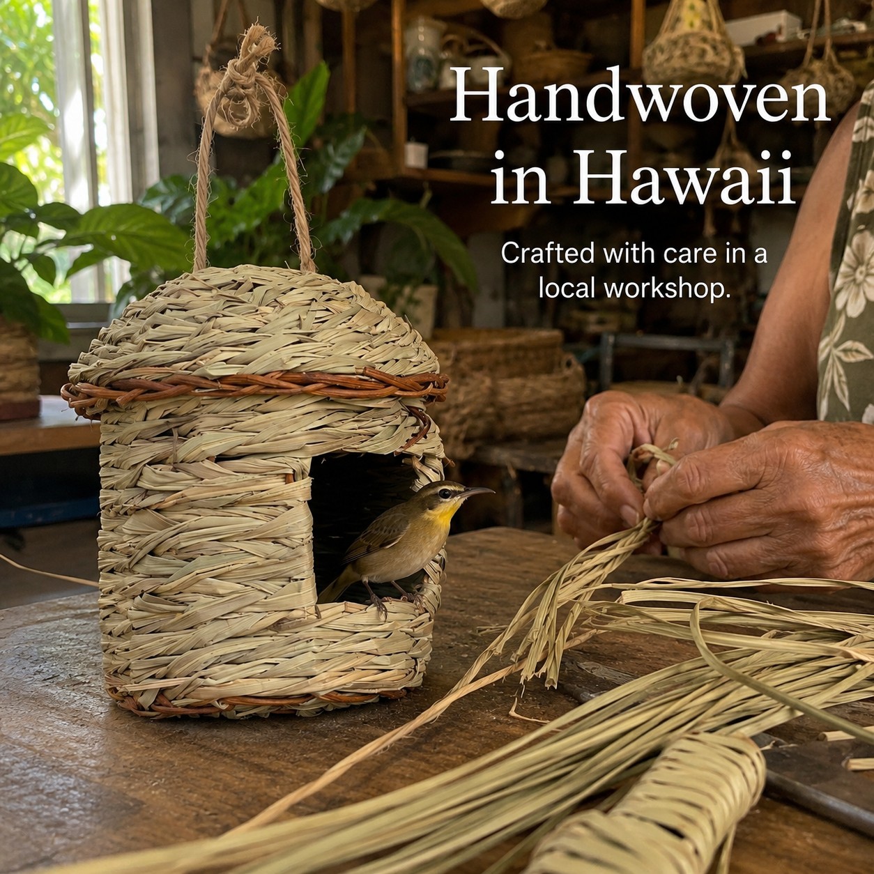 Handwoven Birdhouse