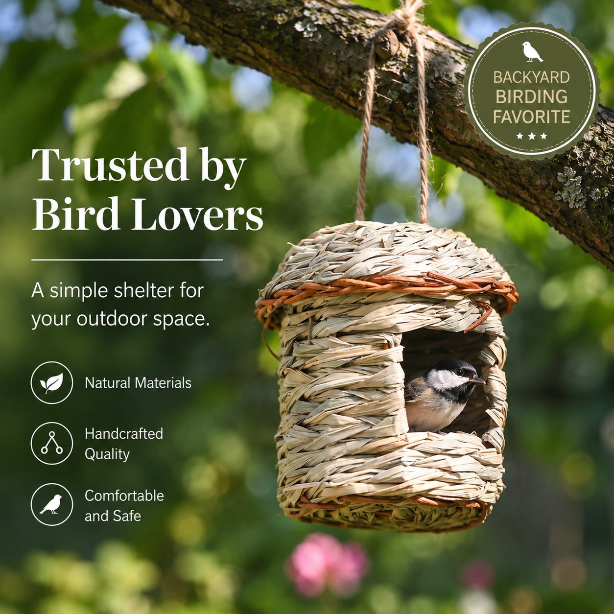 Handwoven Birdhouse