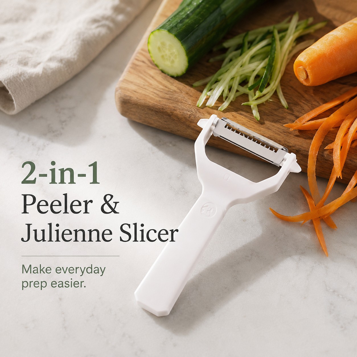 2-in-1 Peeler & Julienne Slicer