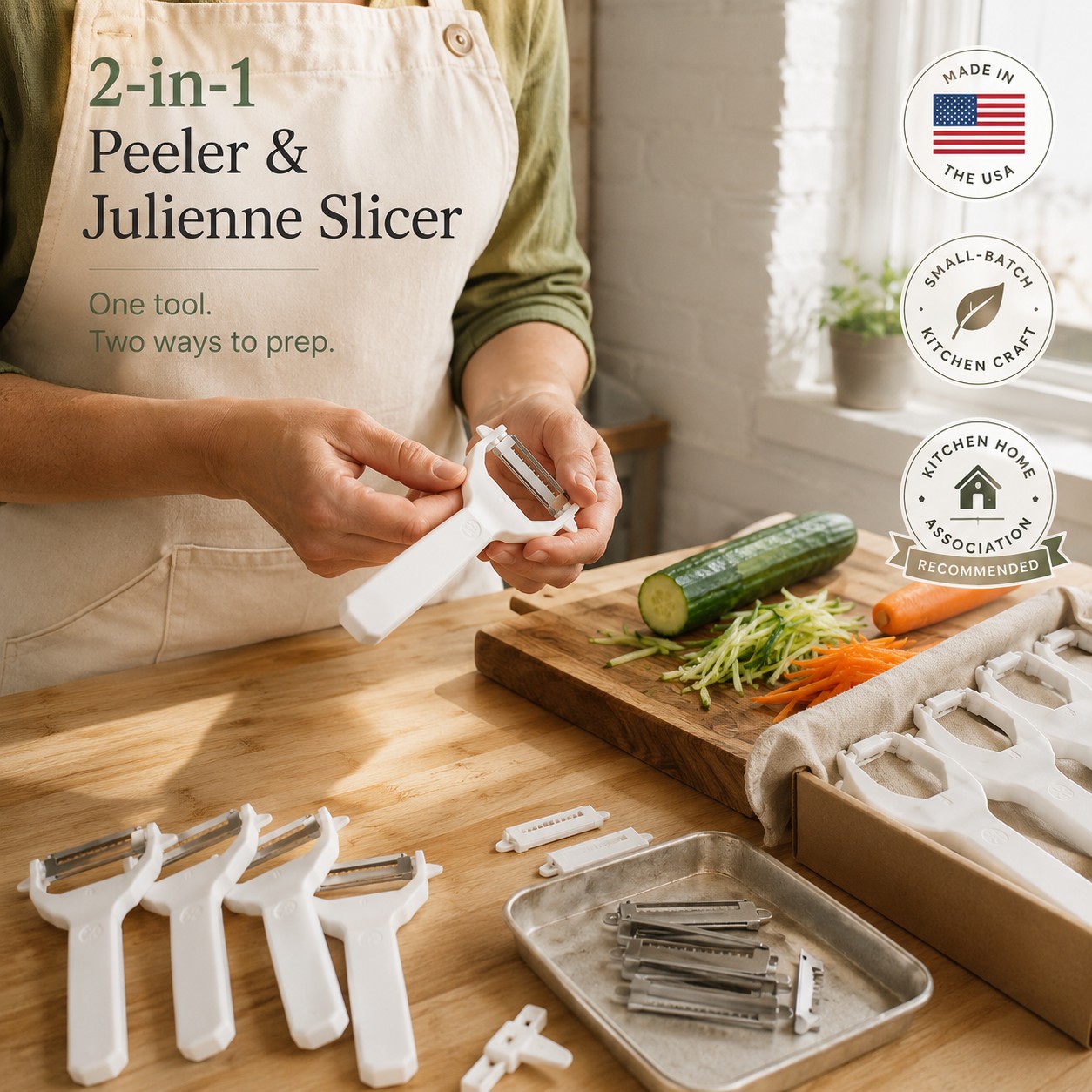 2-in-1 Peeler & Julienne Slicer