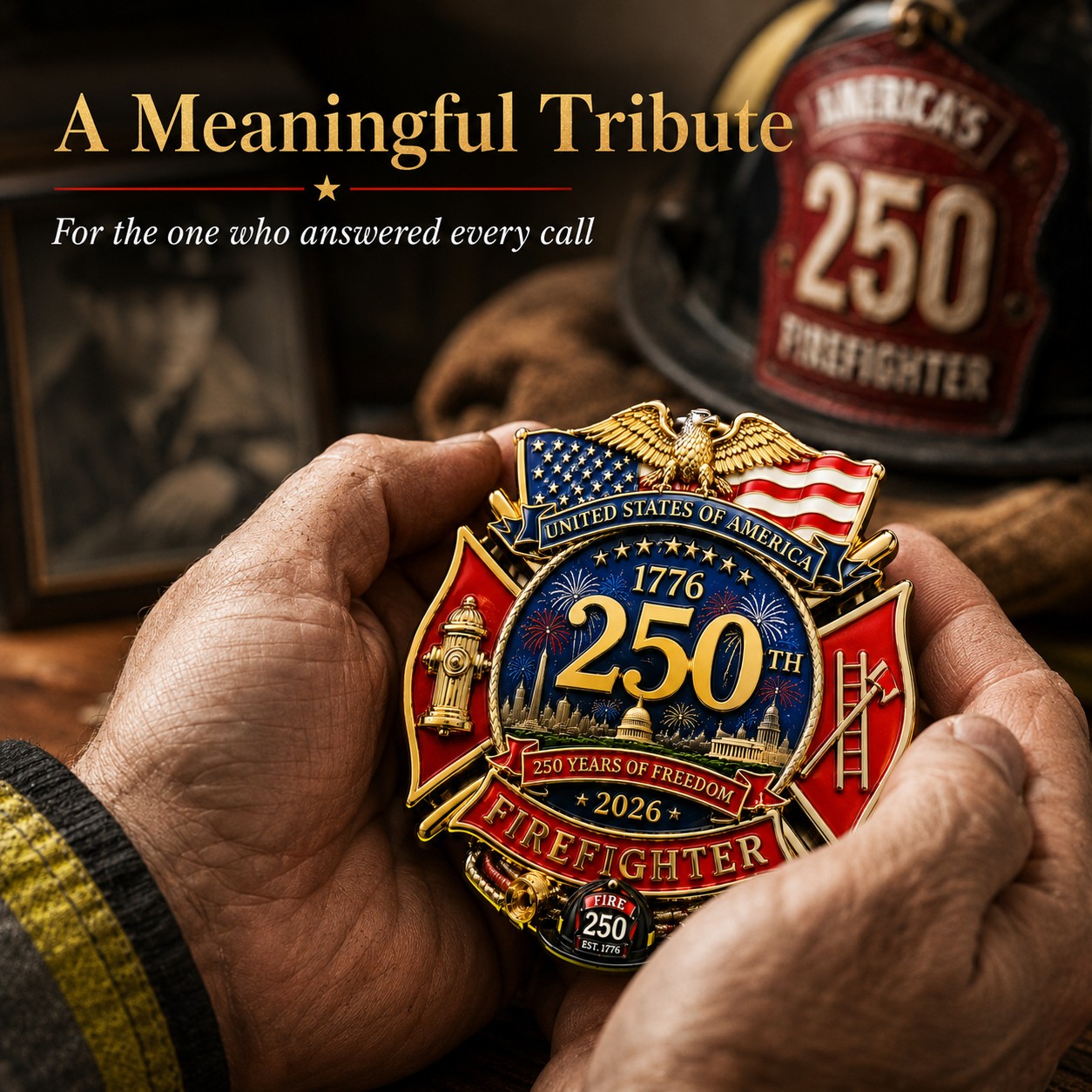 250th Anniversary Firefighter Badge
