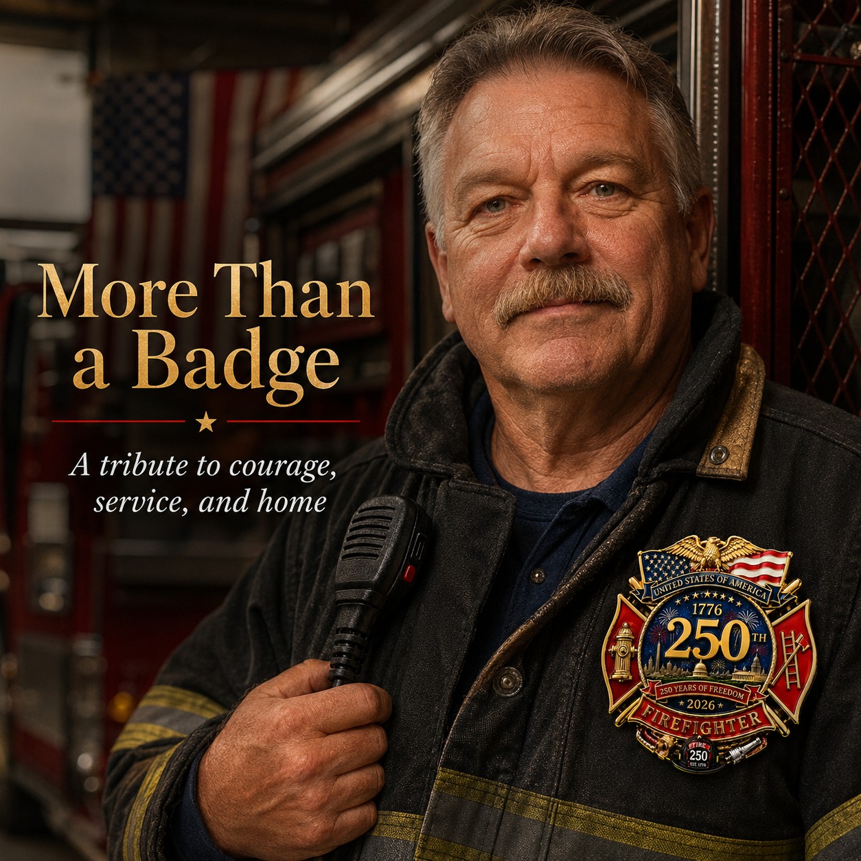 250th Anniversary Firefighter Badge