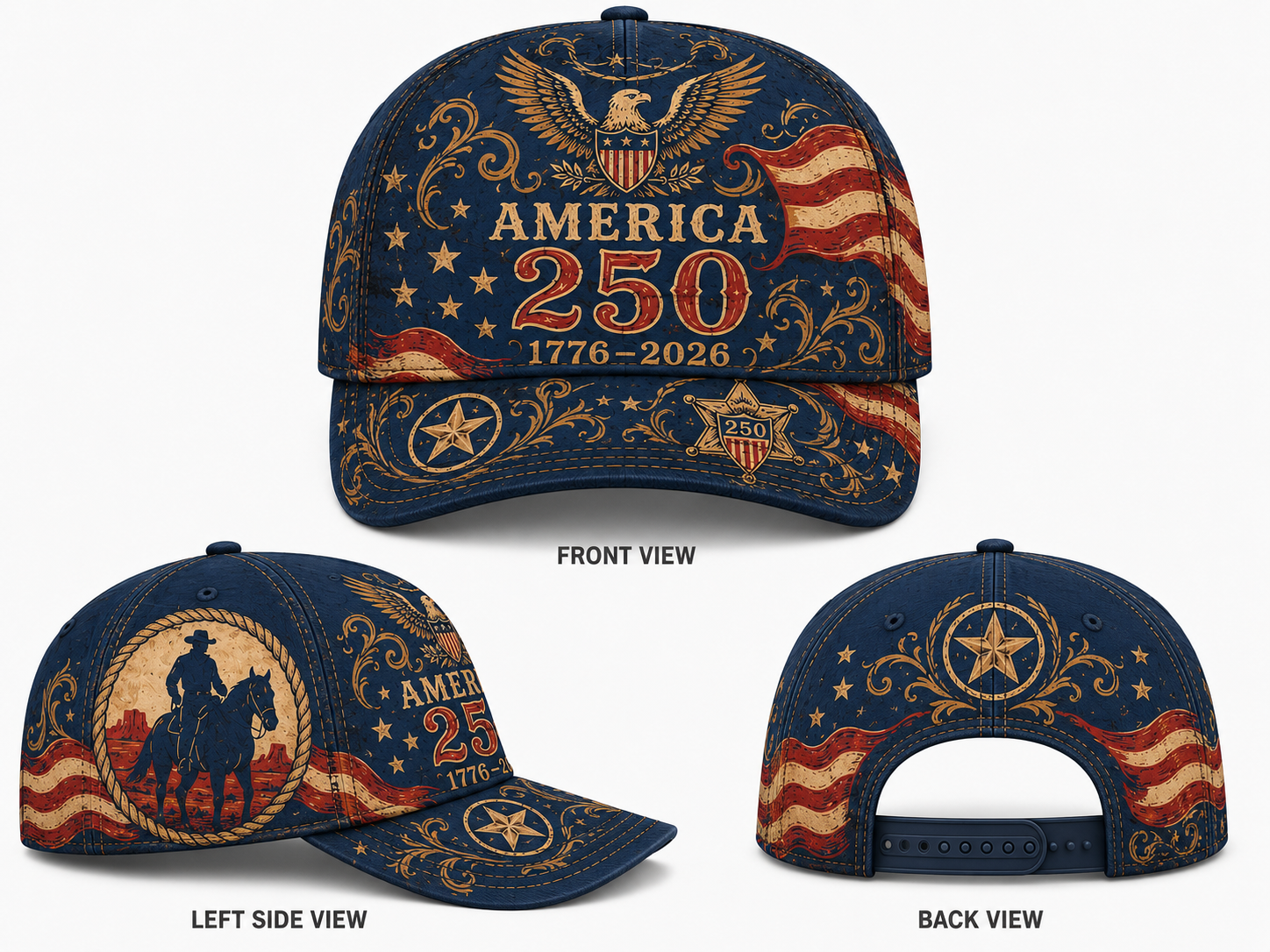 Flash Sale 49% OFF - America 250 Western Eagle Cap